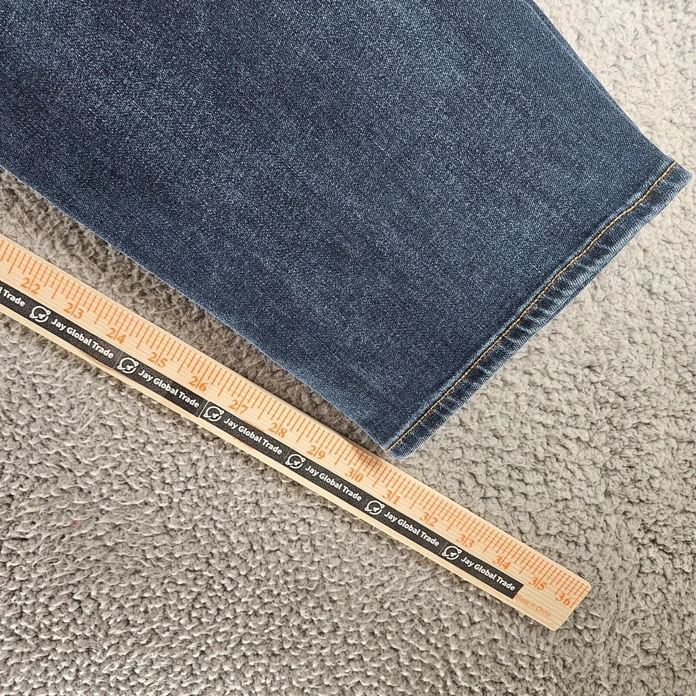 Lucky Brand Jeans Men Size 40x32 121 Slim‎ Straight Blue Denim Zip Fly Stretch
